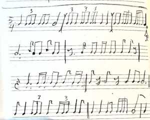 Priject 1 Percussion Solo 3 Cajon Skizze