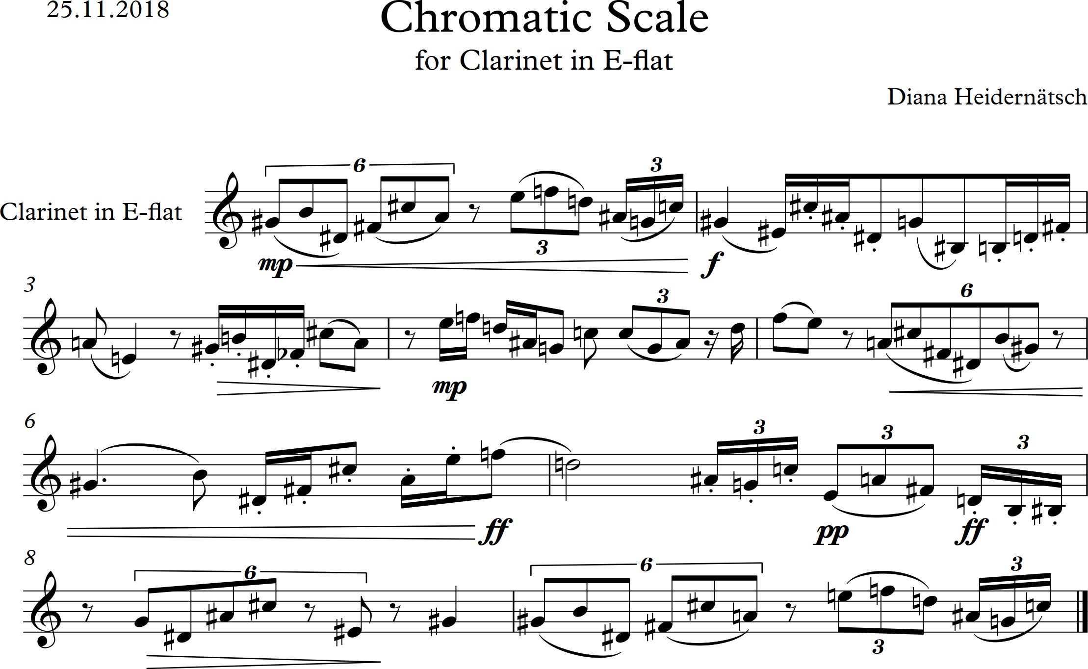 Clarinet in E-flat Screenshot