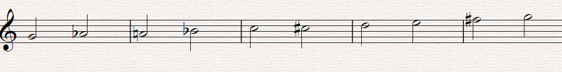 Nine-note scale b