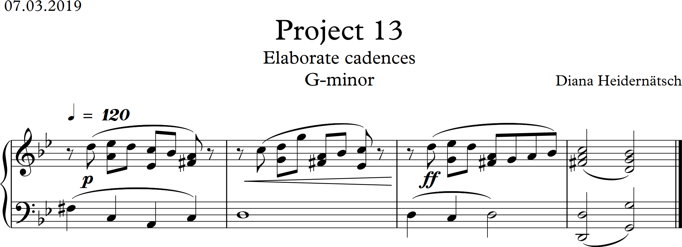 Project 13 G-minor Screen
