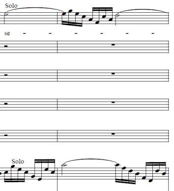 Solo Sopran contra to violin